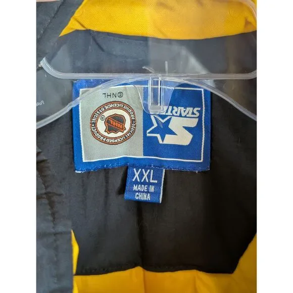 Vintage Starter Boston Bruins Pullover Puffer Coat w/ Front Pocket Size 2XL/XXL - Picture 8 of 15